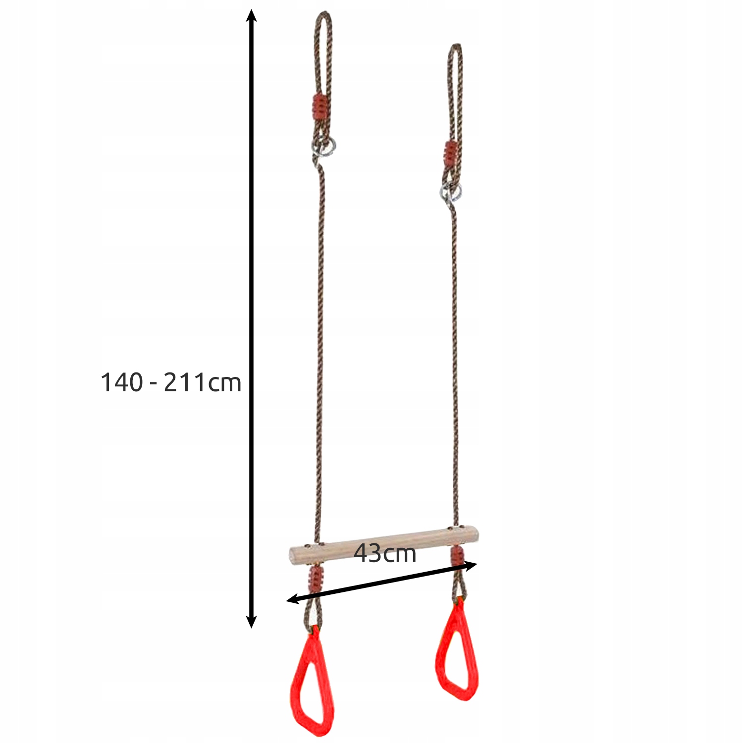 Záhradná hojdačka Kruzzel, nastaviteľné sedadlo 140-211 cm, 100 kg